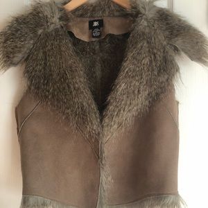 Faux fur vest